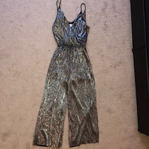 Silver metallic jumpsuit